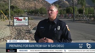 San Diego County prepares for rain from Hurricane Kay