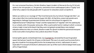 Hernando County, FL School District Scandal (How we got here!) Great Hernando Transgender War pt9