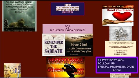 SONS AND DAUGHTERS OF ISSACHAR CALL FOR NATIONAL REPENTANCE, PRAYER POST 6D