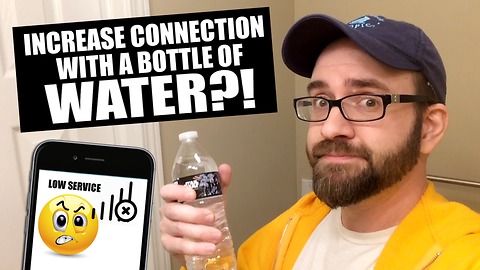 Man Discovers Smartphone Reception Hack During Bottle Flip Challenge
