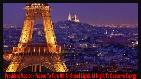 Marcon - France To Turn Off All Street Lights At Night To Save Energy!