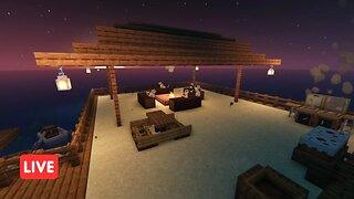 Picnic at The Pier with Happy Tunes to Relax, Study, Read or Sleep | Minecraft Ambience