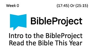 2024-01-10 Bible in a Year Week 0 - Introduction and Process