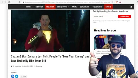 Shazam Actor Zachary Levi Talks Depression And Learning To Love Thy Enemy Like Jesus Loves Us