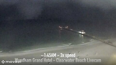 large tornado off Clearwater Beach Florida early morning