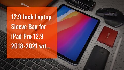 12.9 Inch Laptop Sleeve Bag for iPad Pro 12.9 2018-2021 with Smart Magic Keyboard, 13 inch Surf...