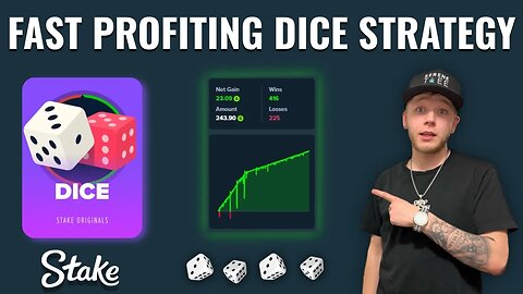 NEW Dice Strategy on Stake for FAST PROFIT! DOUBLED MY MONEY?!