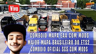 COMBOIO COM MODS NO MAPA EAA MAIOR MAPA BRASILEIRO DO ETS2 1.42 BETA