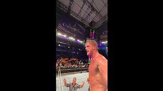 LOGAN PAUL records himself during WWE match OMG