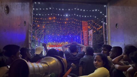 Vesak view from the Lorry