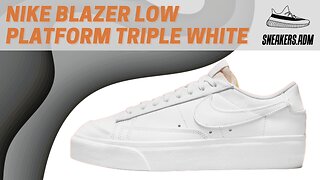 Nike Blazer Low Platform Triple White (W) - DJ0292-100 - @SneakersADM