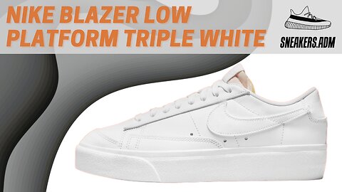 Nike Blazer Low Platform Triple White (W) - DJ0292-100 - @SneakersADM