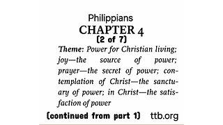 Philippians Chapter 4 (Bible Study) (2 of 7)