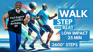 25 Minute Low Impact Walk Step the Beat Workout | Low Intensity | 2600* Steps