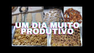 Um dia super produtivo- visita da minha mãe - muitas coisas gostosa pra comer.