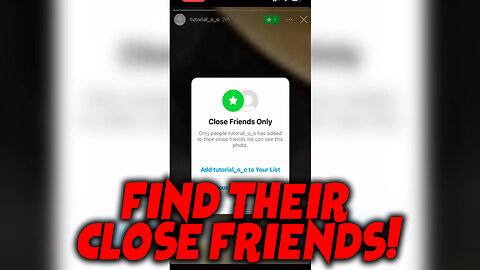 How to Check Someone's Close Friends List on Instagram
