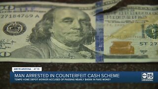 Man arrested in counterfeit cash scheme
