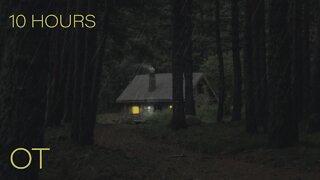 Stormy Night at the Cabin | Soothing Thunder & Rain Sounds For Sleeping| Relaxation| Study| 10 Hours