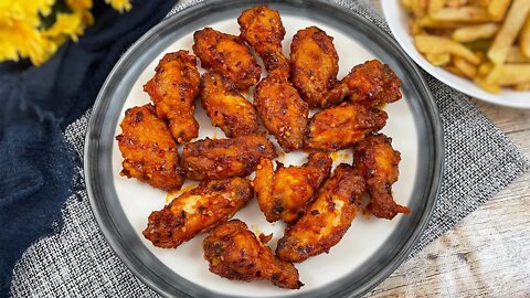 Spicy Chicken Wings Recipe • How To Make Wings • Fried Chicken Wings Recipe • Spicy Wings Recipe