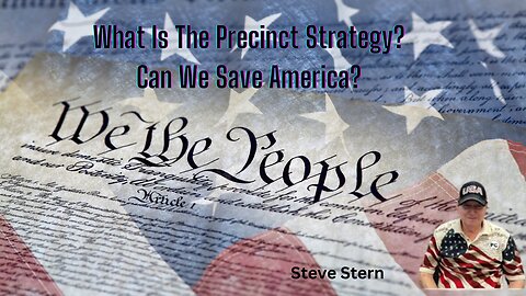 What Is A Precinct Strategy?| Can We Save America?| Steve Stern