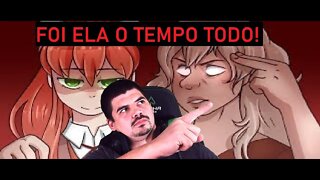 REACT PERSONAGEM ESCONDIDA EM DOKI DOKI LITERATURE CLUB CORE MELHOR DO MUNDO