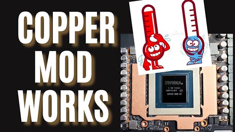 Copper Mod Cured My Hot GPU! #shorts