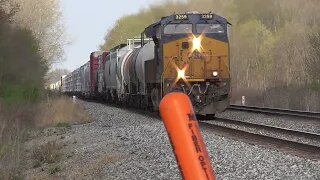 CSX M370 Manifest Mixed Freight Train from Sterling, Ohio April 15, 2023