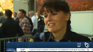 SDPD's longest-serving female officer celebrates retirement