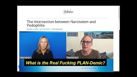 The Intersection Between Narcissism and Satanic Sick Pedophilia Decoded! [18.06.2023]