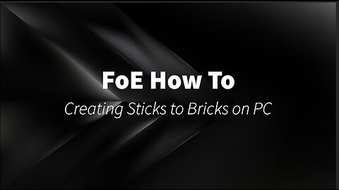 Sticks to bricks for PC