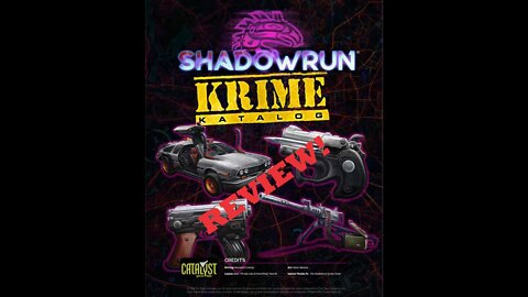 Shadowrun Sixth World PDF Krime Katalog Review