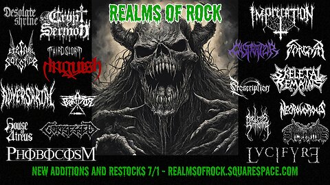 Realms Of Rock - New Additions 7/1/24: Adversarial, Imprecation, Crypt Sermon, Skeletal Remains