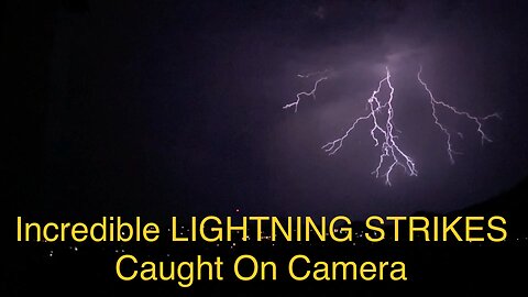 INTENSE Lightning Caught On Camera