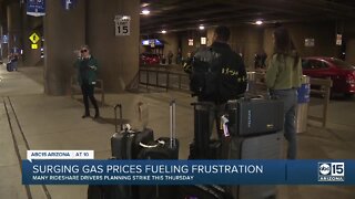 Surging gas prices fuel frustrations with rideshare workers and customers