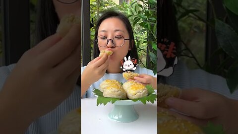Non-Fried！So Crispy Chinese Pastry Made by Chef Cat! | Perfect For BreakFast | Cat TikTok#Shorts