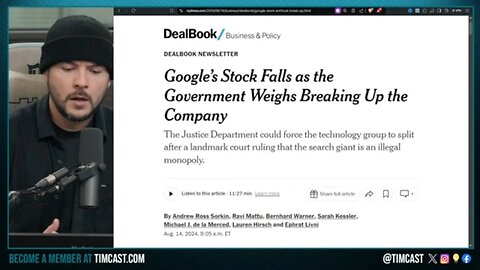 DOJ Moves To BREAK UP GOOGLE, Google Ruled ILLEGAL MONOPOLY, This Will ROCK Political Landscape