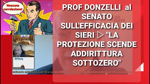 PROF DONZELLI GELA IL SENATO SULL'EFFICACIA DEI SIERI ▷ "LA PROTEZIONE SCENDE ADDIRITTURA SOTTOZERO"