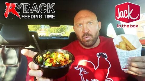 Jack in the Box Teriyaki Bowl and Potato Wedge Mukbang Ryback Feeding Time