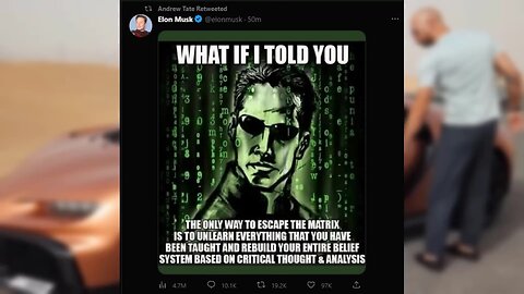 Elon Musk jumps into Andrew Tate's Drama with Bizarre Tweet about The Matrix