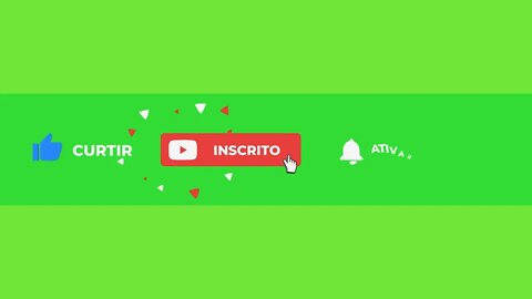 Chroma key botão inscreva-se green screen