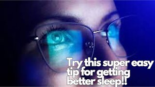 Try this super easy tip for getting better sleep!!