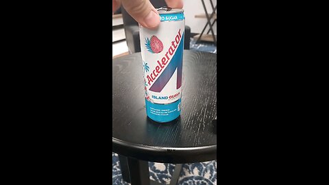 drinking a acceleration energy drink