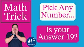 I will Guess YOUR Answer EVERY TIME! 19? | Minute Math Tricks | Part 70 #shorts