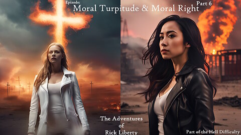 Flashback S3E23 Moral Turpitude vs Moral Right & Bael Gates to Hell-Rick Liberty AI Art Video Book