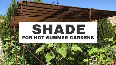 SHADE for HOT SUMMER gardens: How, when, and why to add shade