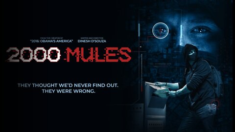 MUST SEE: “2000 Mules” a documentary film - 2020 Election Fraud