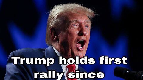 Trump holds first rally since last week's indictment - interesting news bbc