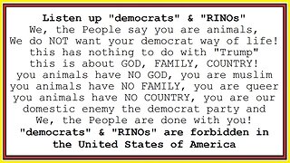 democrats & RINOs are animals