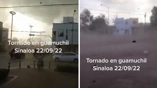 Destructive tornado strikes Guamúchil in the state of Sinaloa, Mexico