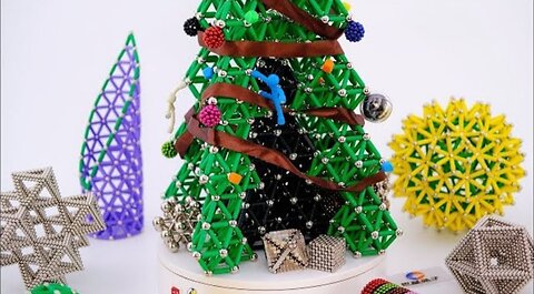 Giant Magnetic Christmas Tree out of Magnets | Magnetic Games